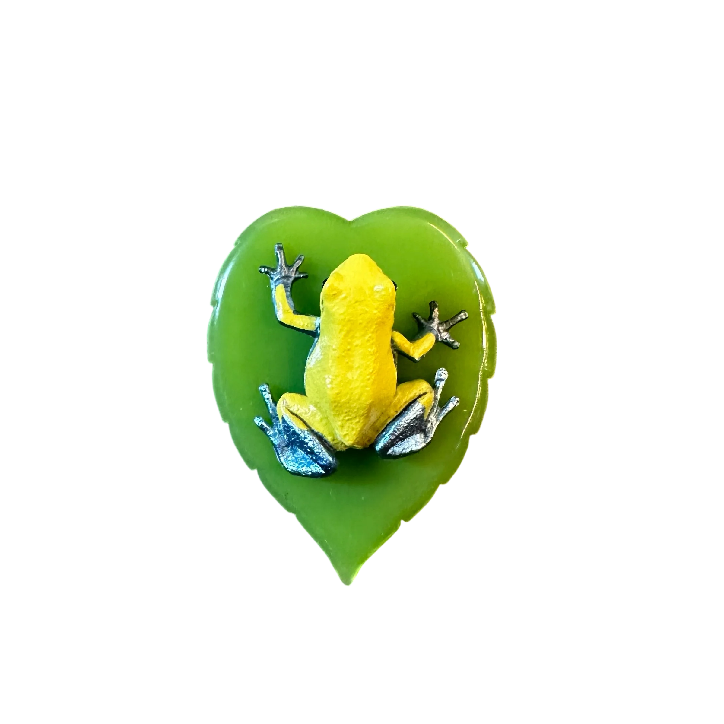 Frog-on-Leaf Figurine - Oophaga pumilio “Charco la Pava”