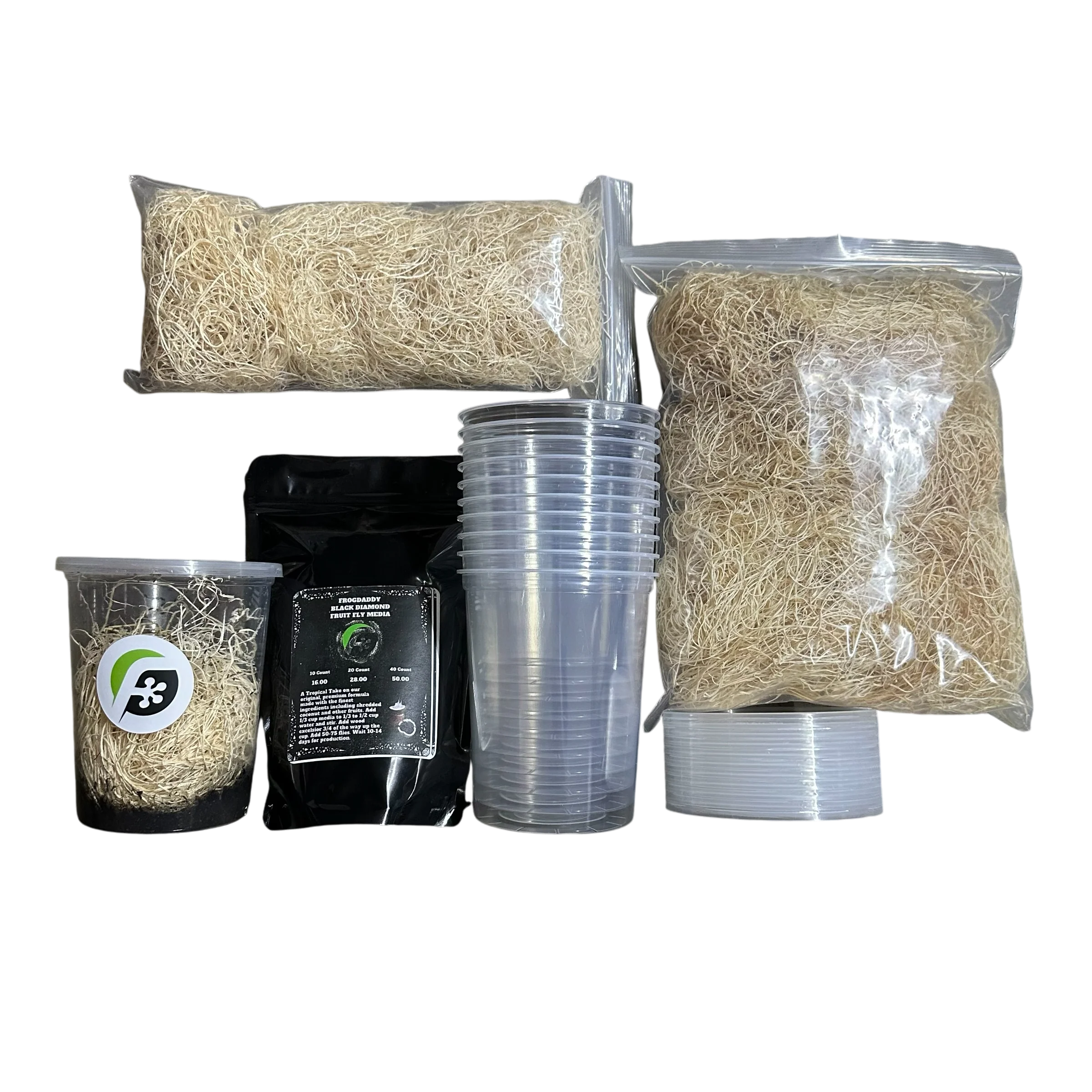 FrogDaddy Complete Black Diamond Fruit Fly Culturing Kit - Image 4