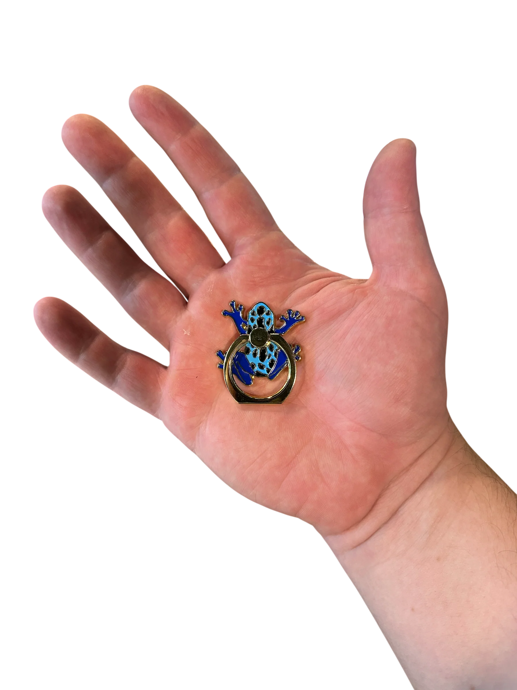 Phone Ring Stand / Holder - Blue Dart Frog - Image 2