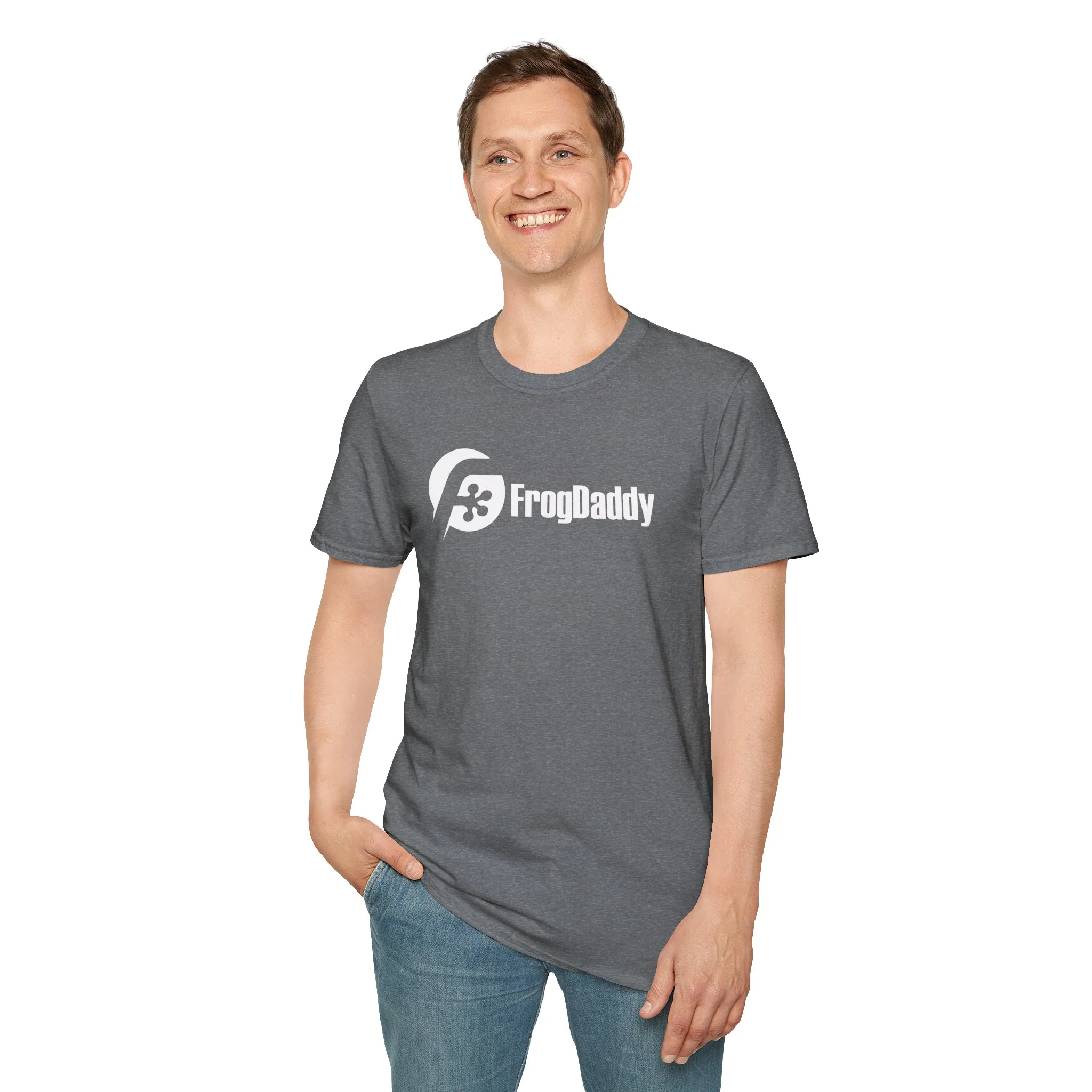 White Logo Unisex Softstyle T-Shirt - Image 28