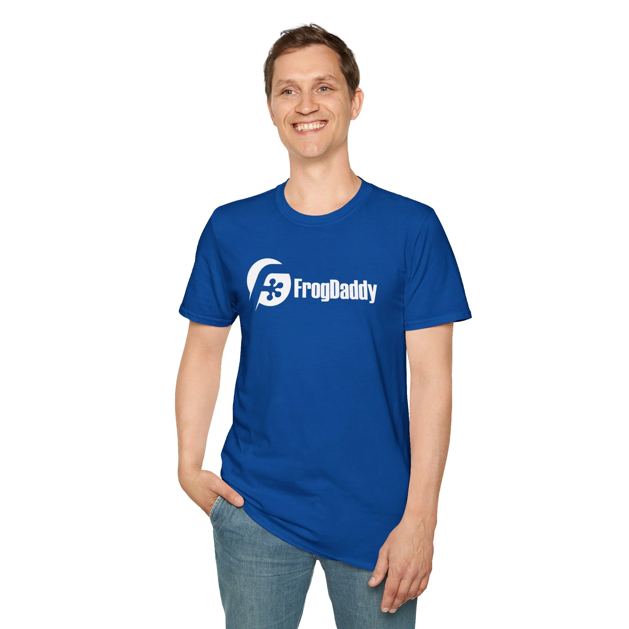 White Logo Unisex Softstyle T-Shirt - Image 43