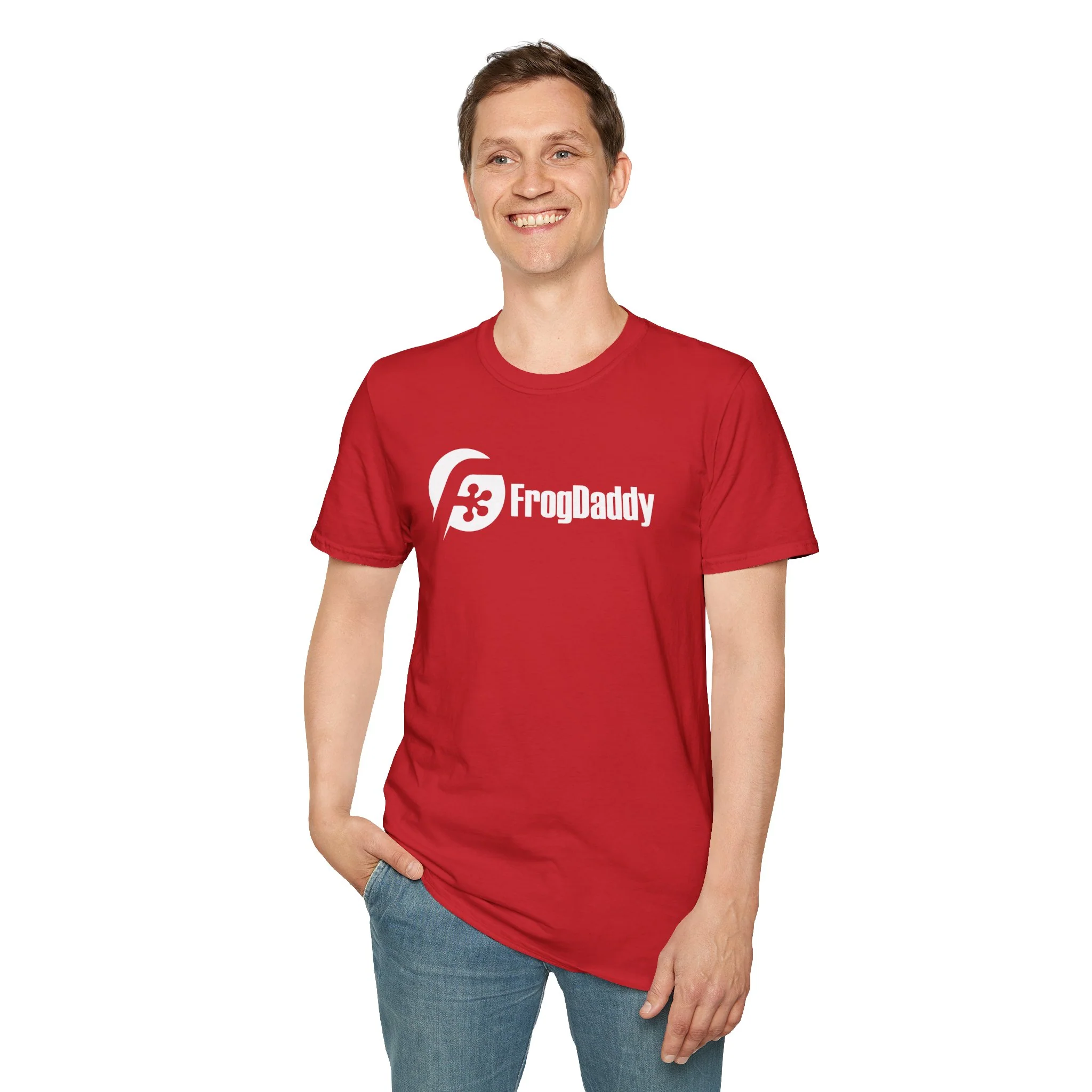 White Logo Unisex Softstyle T-Shirt - Image 53