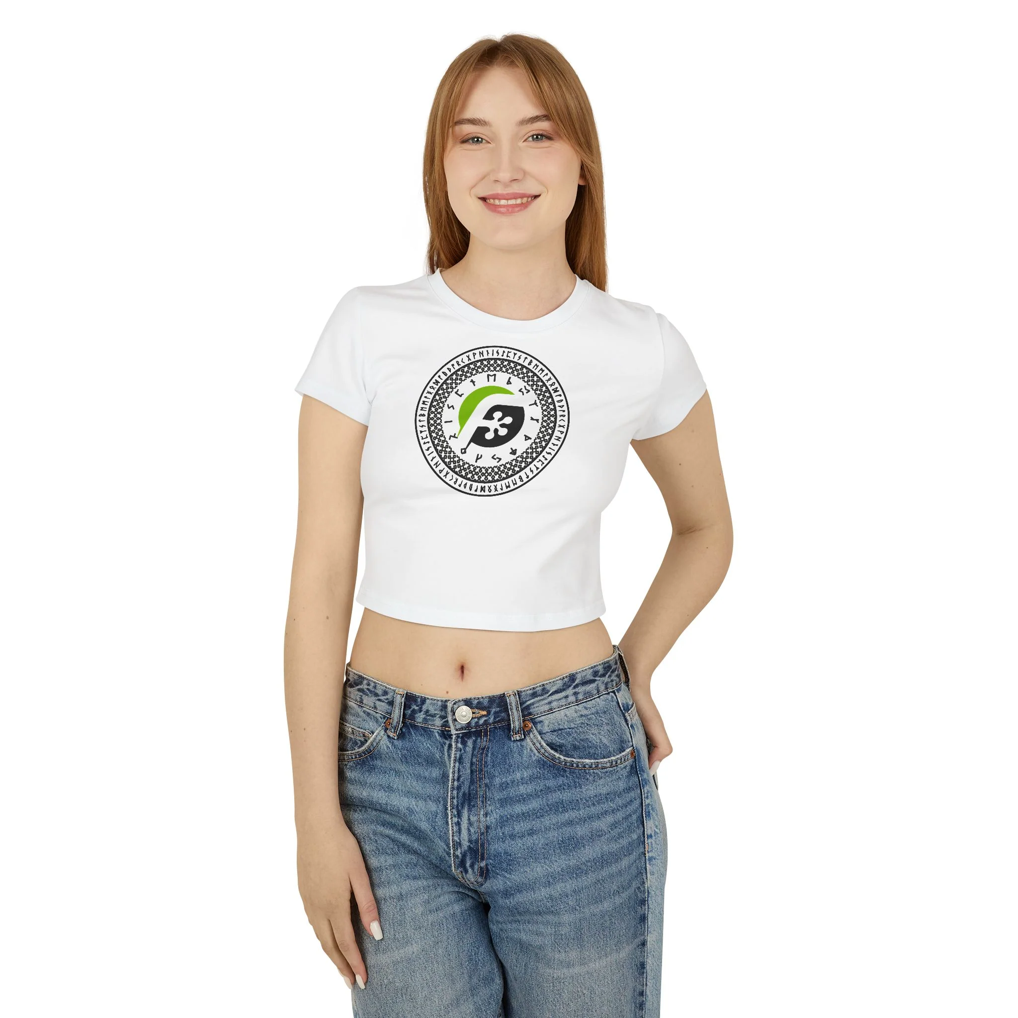Women's Baby Tee Crop Top - RUNIC - Image 5